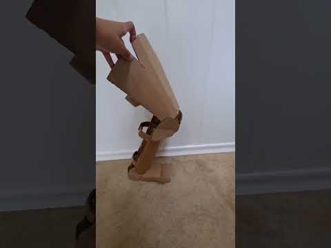 My #cardboard Version of Real Knight Leg Armor #diy #cardboardcreations #fyp