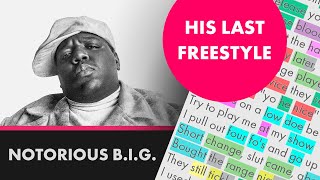Notorious B.I.G.&#39;s last freestyle 🔥 on the Wake Up Show 1997 - Lyrics, Rhymes Highlighted (437)