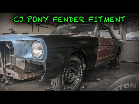 CJ Pony Parts 65 Mustang Fender Fitment | Headlight Bezels