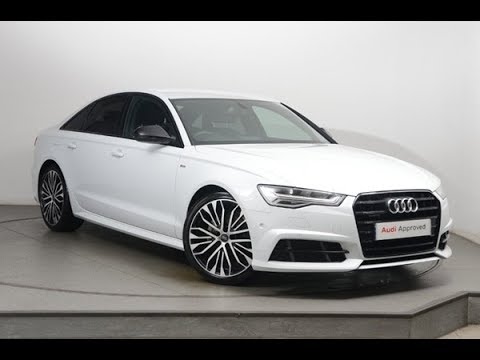 KJ17HYP AUDI A6 TDI QUATTRO S LINE BLACK EDITION WHITE 2017, Nottingham Audi