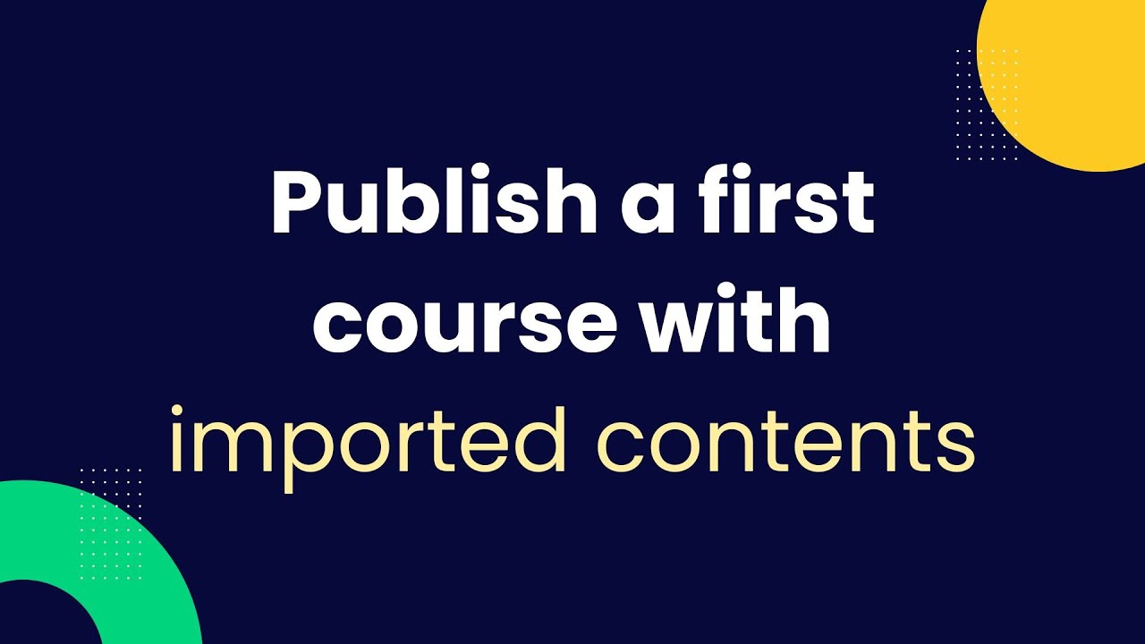 6. Publish a first course with the Open edX Platform