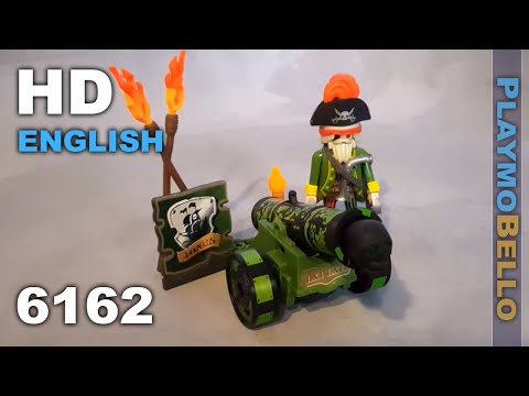 (2015) Playmobil 6162 Pirate with Green Skull Cannon (Playmobil set REVIEW)
