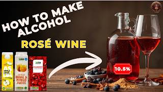 How To Make Alcohol (Premium Rose Wine From Store Bought Juice)