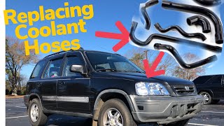 97-01 Honda CRV | Replacing ALL Coolant and Heater hoses |