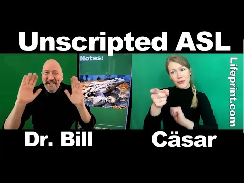 Lesson 12 Story B Cäsar Jacobson Dr Bill ASLU Lifeprint com American Sign Language ASL