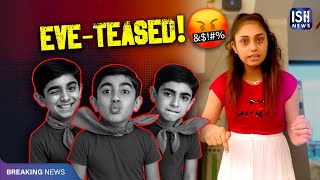 A 7-year-old boy eve-teased a woman!