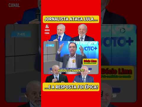 Jornalista ATACA Lula e PRÉ-CANDIDATO do PT DÁ RESPOSTA ÉPICA! Você PRECISA ver isso! #lula