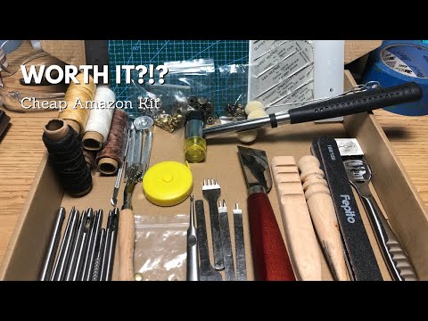 Is the CHEAP Amazon special Leatherworking Kit worth it?!?