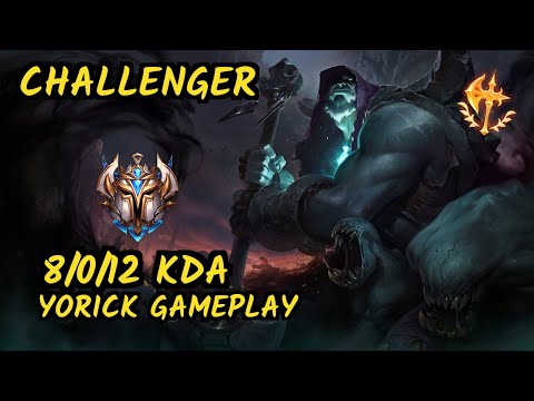 Papryze (YORICK) vs RIVEN - 8/0/12 KDA TOP CHALLENGER GAMEPLAY - OC