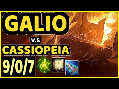 SHOK (GALIO) vs CASSIOPEIA - 9/0/7 KDA MID CHALLENGER GAMEPLAY - OC