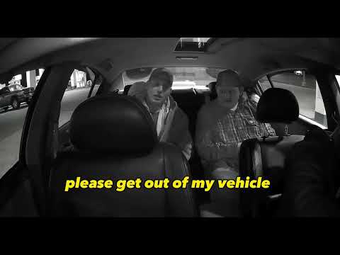 Police Officer mocks Uber Driver, the driver kicks him out of his car!