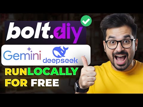 Build a Full-Stack App for FREE with No Coding Using Bolt.DIY, Gemini 2.0, and Deepseek-V3