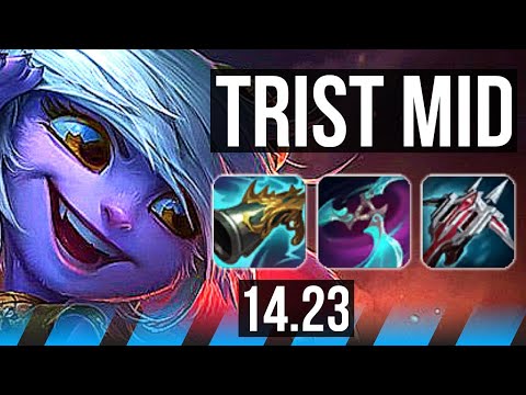 TRISTANA vs LUCIAN (MID) | 6 solo kills | KR Master | 14.23