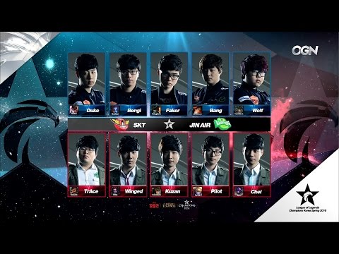 JAG vs SKT Game 2 Highlights - JIN AIR GREENWINGS vs SK TELECOM T1 - LCK Week 1 - SPRING 2016