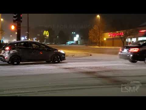 11-11-2019 Denver Co- Veterans Day Slick Morning Commute-Cars Spinning Tires-Accident-Heavy Snow-Plo