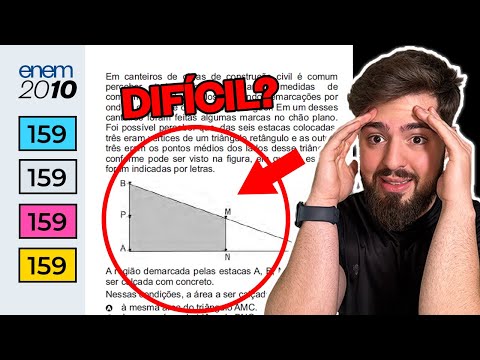 Em canteiros de obras de construção civil é comum perceber - ENEM 2010 - Geometria Plana