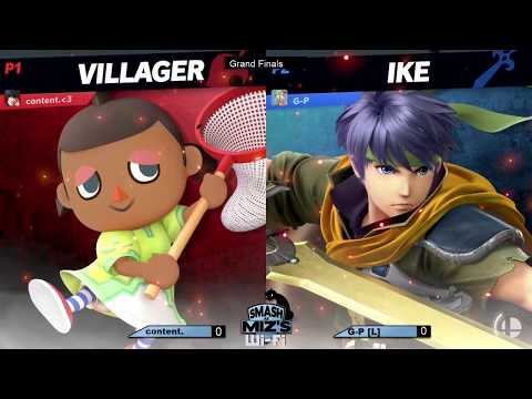 Smash @ Miz's WiFi 3 - content. (Villager) vs. G-P (L) (Ike) Grand Finals