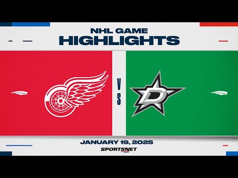 NHL Highlights | Red Wings vs. Stars - January 19, 2025