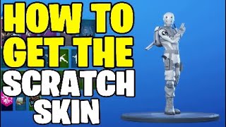 Fortnite scratch skin.White 8 Ball style - How to unlock scratch skin