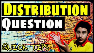 O Level Geography DISTRIBUTION QUESTION Quick Tips [Most Common Question in Pak Studies]