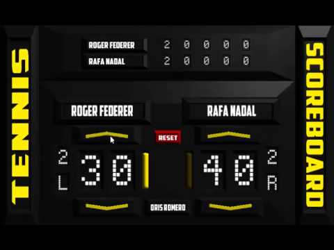 Tennis Scoreboard Video
