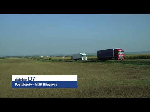 Vizualizace dálnice D7 Postoloprty - MÚK Bitozeves