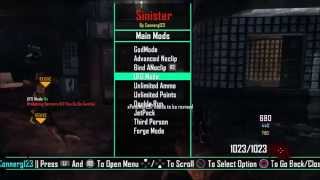 [BO2 / SPRX] Preview Sinister Zombies Menu 1.19 By Connerg123