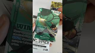 Unboxing WINNER cards! Got Roronoa Zoro 🔥 #monkeydluffy #roronoazoro #onepiece #luffy