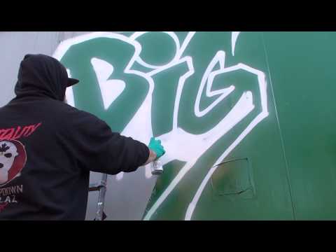 Let's go!!! Painting Trains with Big Miles & Lesen!!! Stompdown Killaz - Train Graffiti - SDK