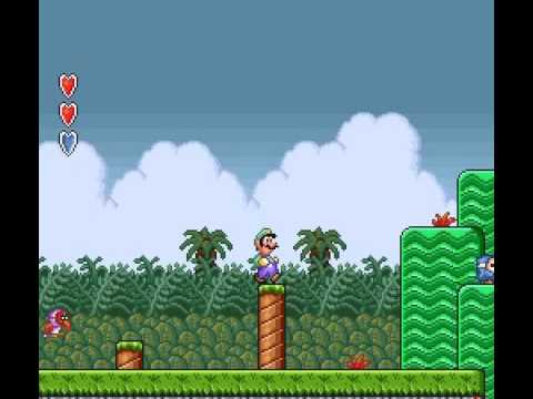 Super Mario Bros 2 Stuck in the wall glitch