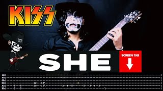 Kiss - She (Guitar Cover by Masuka W/Tab)