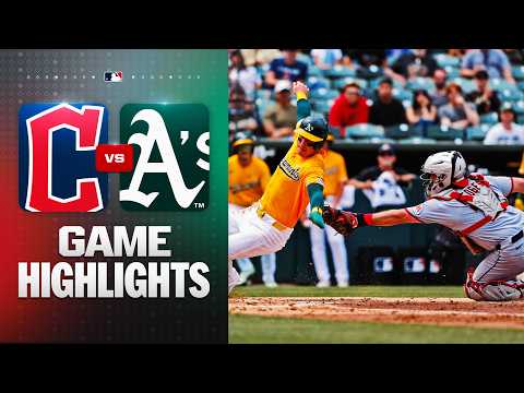 애슬레틱스 VS 클리블랜드 6:14 MLB 스포츠하이라이트