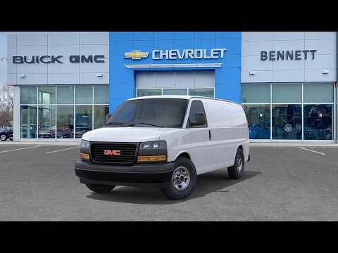 2026 GMC Savana Cargo Van 2500 Regular Wheelbase Rear-Wheel Drive in White for sale at Bennett Chevrolet Cadillac Buick GMC Ltd. in Cambridge, ON