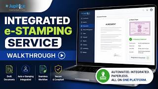 Integrated e-Stamping Service Walkthrough | #legaltech | Jupitice