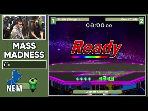Mass Madness 38 SSBM - Bbatts (Peach) vs. Guex (Yoshi) - Melee WQF