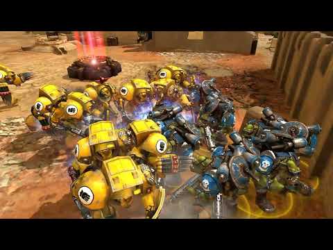 10 Assault Terminators vs Orks (slow mo) - Warhammer 40K: Dawn of War 2: Retribution | Astartes Mod