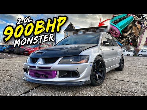 THIS *900BHP 2.0L* MITSUBISHI EVO 8 IS PSYCHOTIC ON BOOST!!
