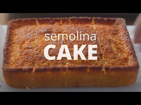 Easy lemon semolina cake