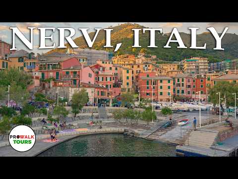 🌅 The Most Romantic Walk in Italy! Passeggiata Anita Garibaldi at Sunset (4K) | Nervi, Genoa