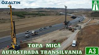 Autostrada Transilvania A3 - Asfaltări Ozaltin la Topa Mică - Deviere traseu - Viaduct 2 kilometri