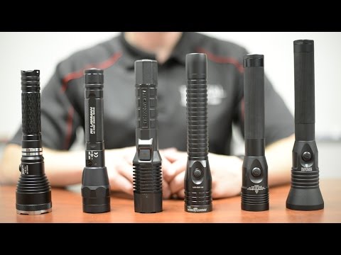 Police Duty Flashlight Comparison - Stinger vs. LE-1+ vs. Lawman vs. Nightstick vs. 7060