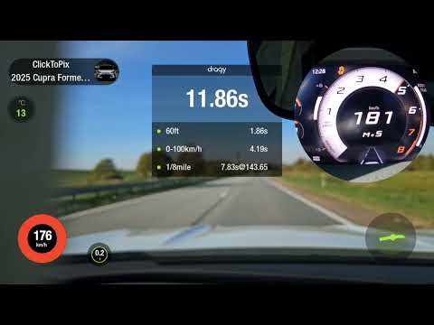 New Cupra Formentor VZ 2025 Facelift - Stage 1 tuned 390hp - acceleration 0-100 kmh by dragy