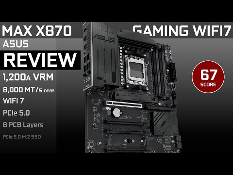 ASUS MAX X870 GAMING WIFI7: Back to the essential, maybe a little too much.