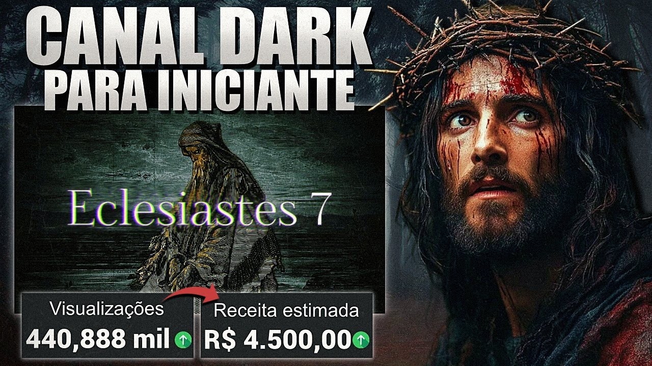 🚨O NOVO ESTILO DE CANAL DARK BIBLICO PARA CRESCER NO YOUTUBE - GANHAR DINHEIRO ONLINE