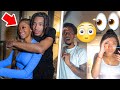 HUGGING MIYA FROM BEHIND IN FRONT OF DUS MYA NICOLE TO GET THEIR REACTION