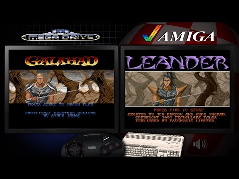 Leander (Amiga) & Galahad (Mega Drive) - Comparison - Dual Longplay