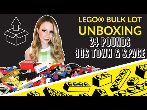 LEGO® Haul! Unboxing 24 Pounds of 80s Classic Town & Space LEGO® Bricks