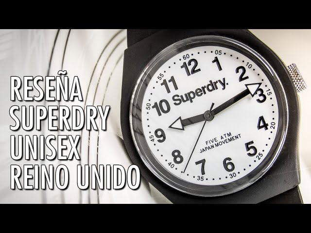 Vídeo relacionado con Superdry Reloj analógico de Cuarzo para Mujer con Correa de Silicona SYL254NP