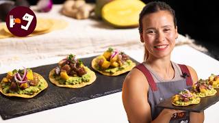TOSTADAS MEXICANAS con ATÚN Y MANGO: así se hacen en casa