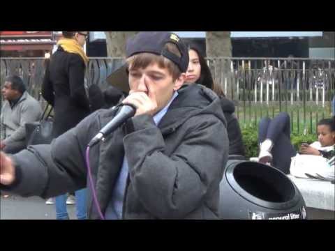 Great BeatBox Performance in Leicester Square by CONTRIX, London Street Music